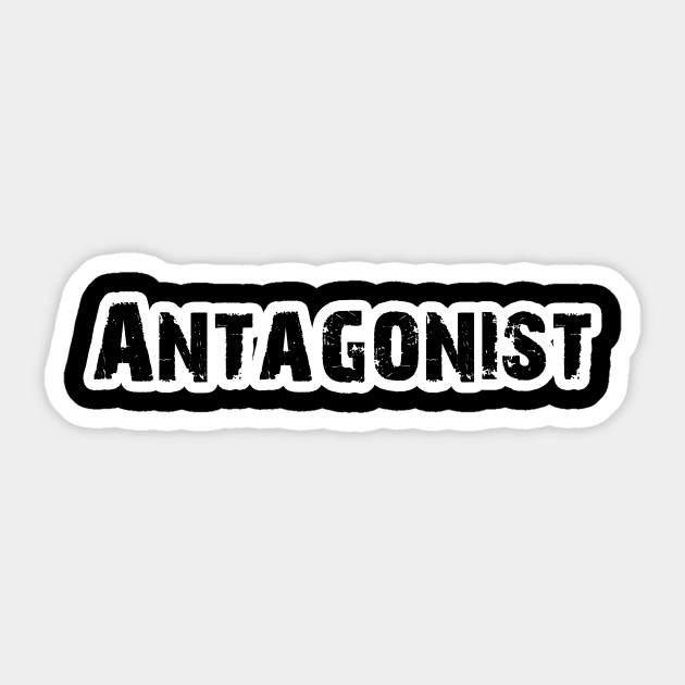 Antagonist White Sticker by Arend Studios